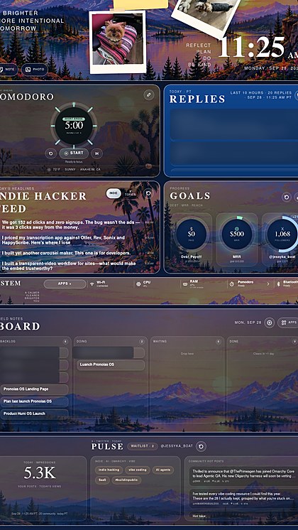 Hypatia Mirror — goals and kanban